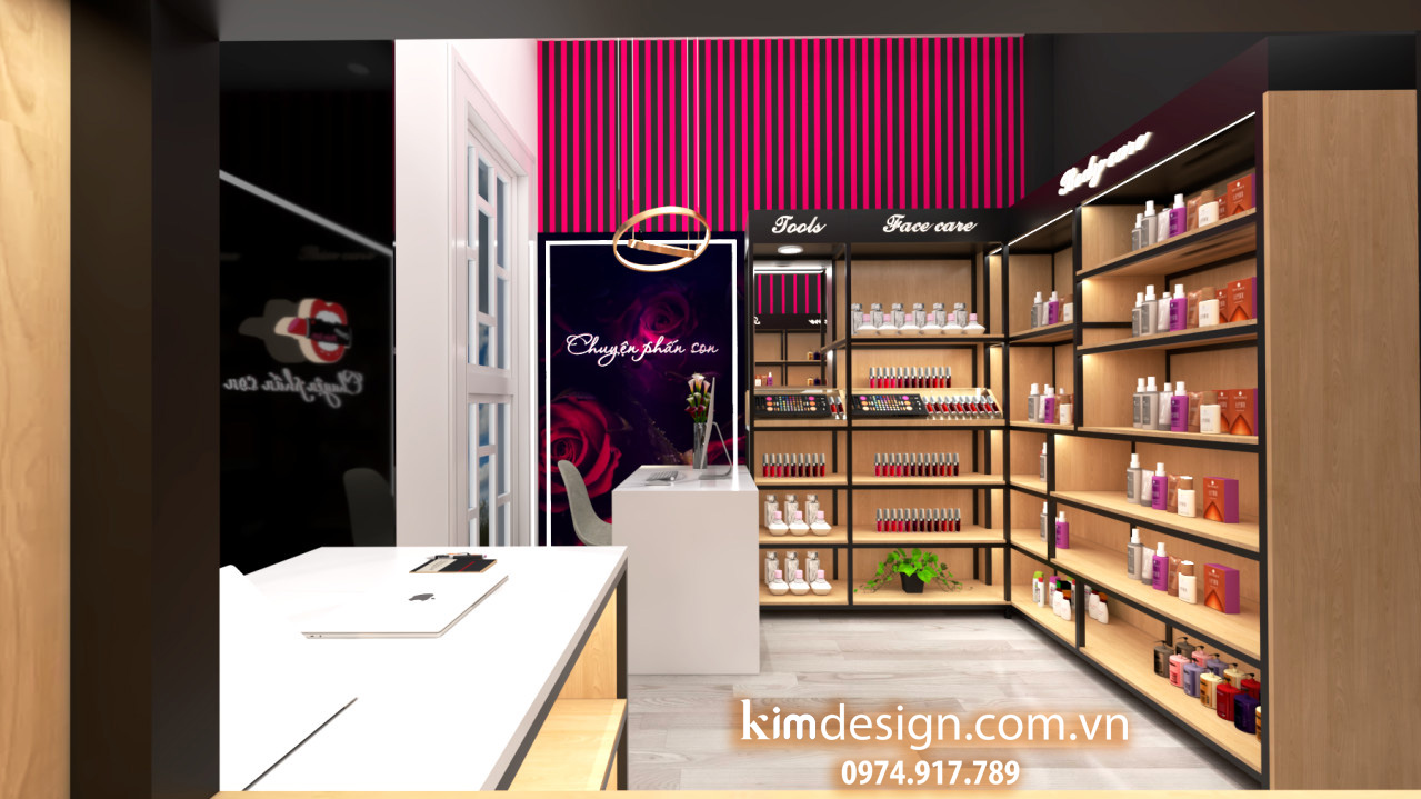 Thiết kế shop mỹ phẩm