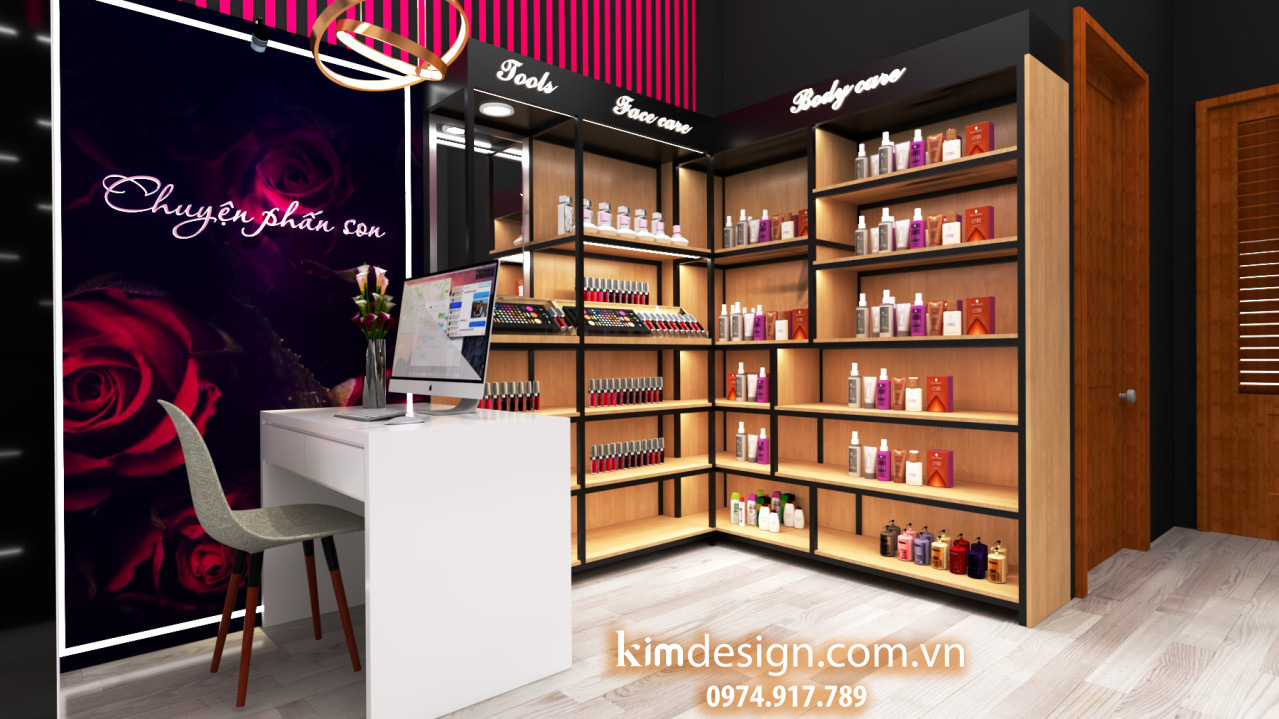 Thiết kế shop mỹ phẩm