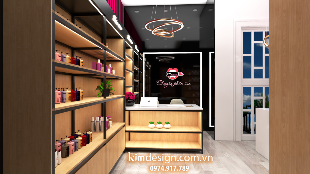 Thiết kế shop mỹ phẩm