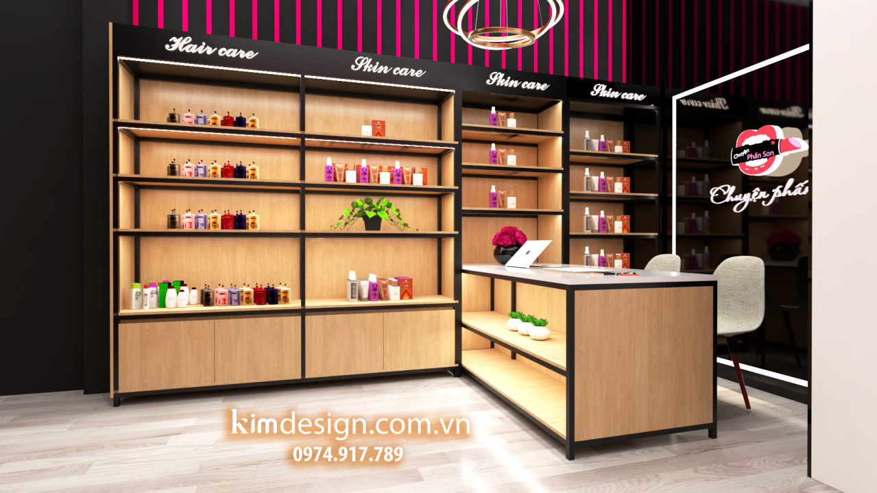 Thiết kế shop mỹ phẩm
