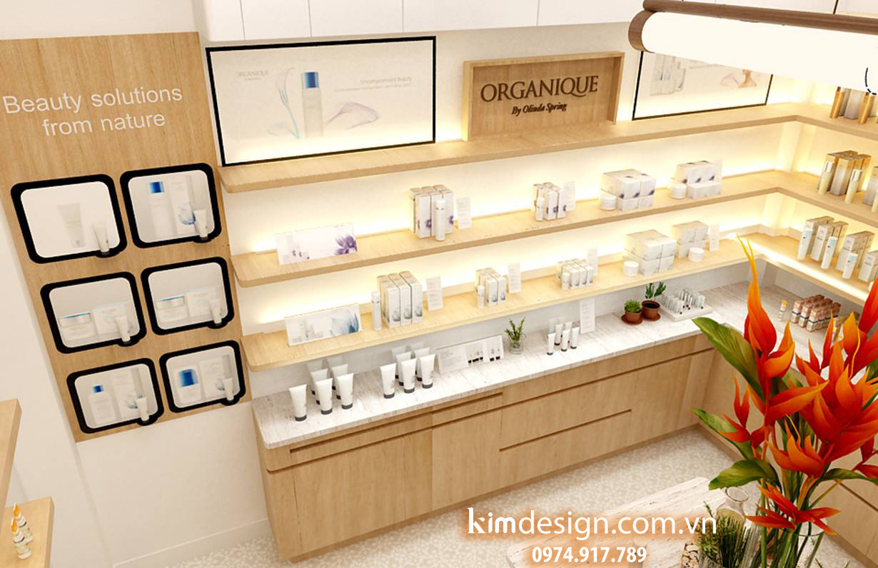 Thiết kế shop mỹ phẩm