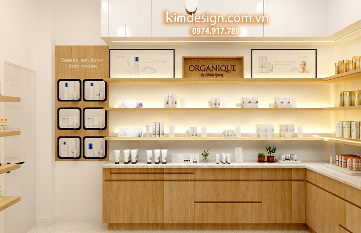 Thiết kế shop mỹ phẩm