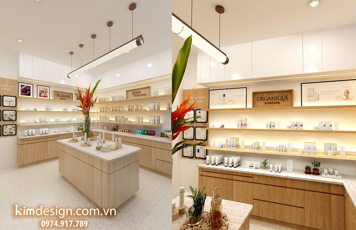 Thiết kế shop mỹ phẩm