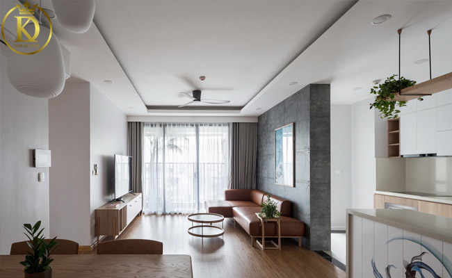 Thiết kế căn hộ chung cư 50m2 phong cách tối giản