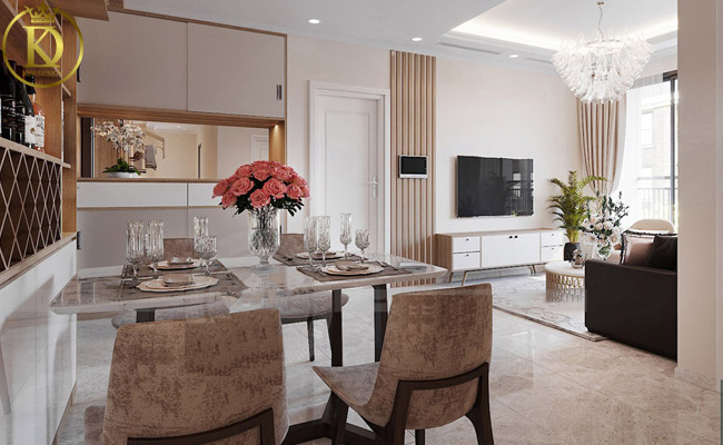 Thiết kế căn hộ chung cư 50m2 không gian xanh