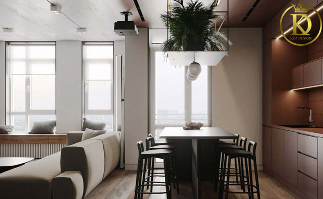 Thiết kế nội thất chung cư 100m2 chú ý không gian xanh