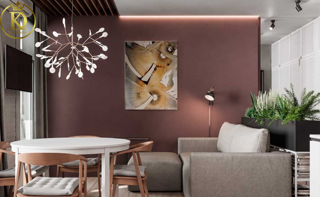 Ý tưởng thiết kế nội thất chung cư mini đẹp bằng phân cấp màu sắc 