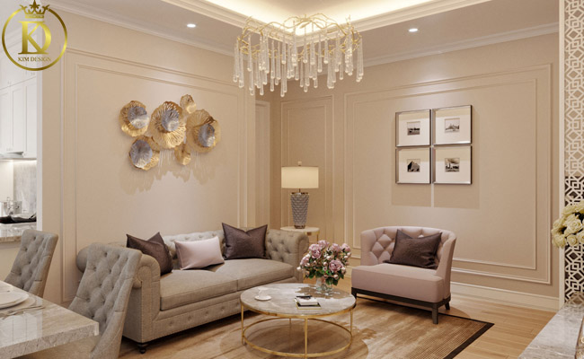 Thiết kế nội thất tân cổ điển đẳng cấp từ chất liệu “sang xịn”