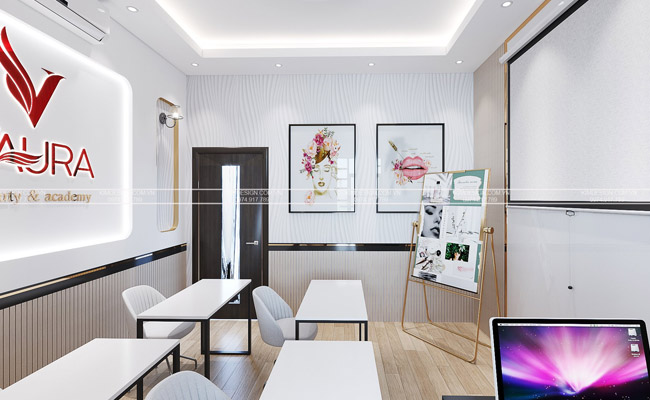 thiết kế phòng đào tạo thẩm mỹ
