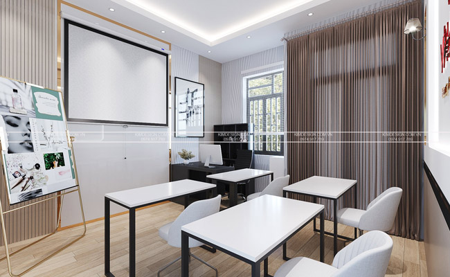 thiết kế phòng đào tạo thẩm mỹ
