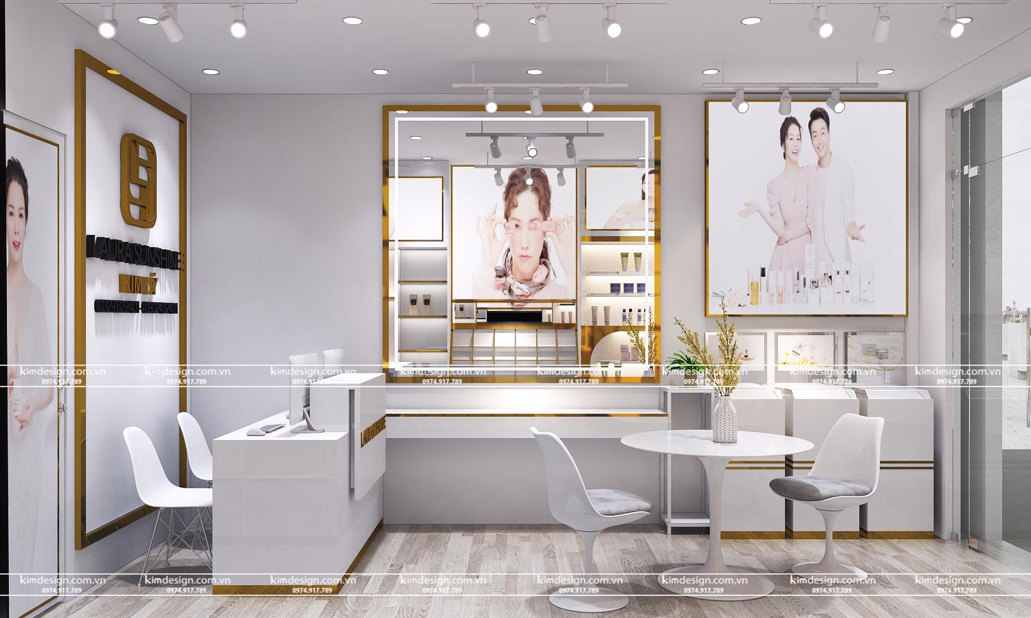 Thiết kế shop mỹ phẩm