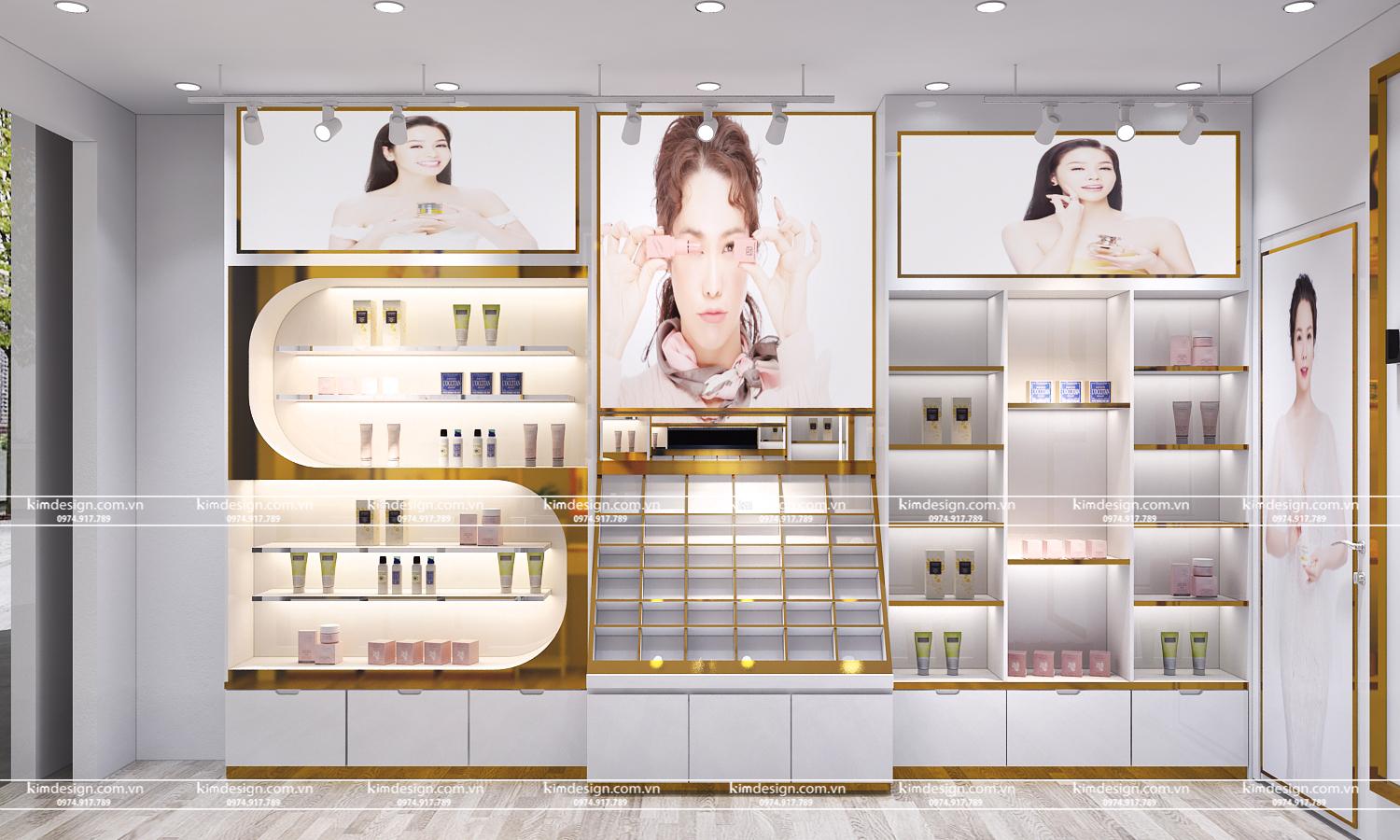 Thiết kế shop mỹ phẩm