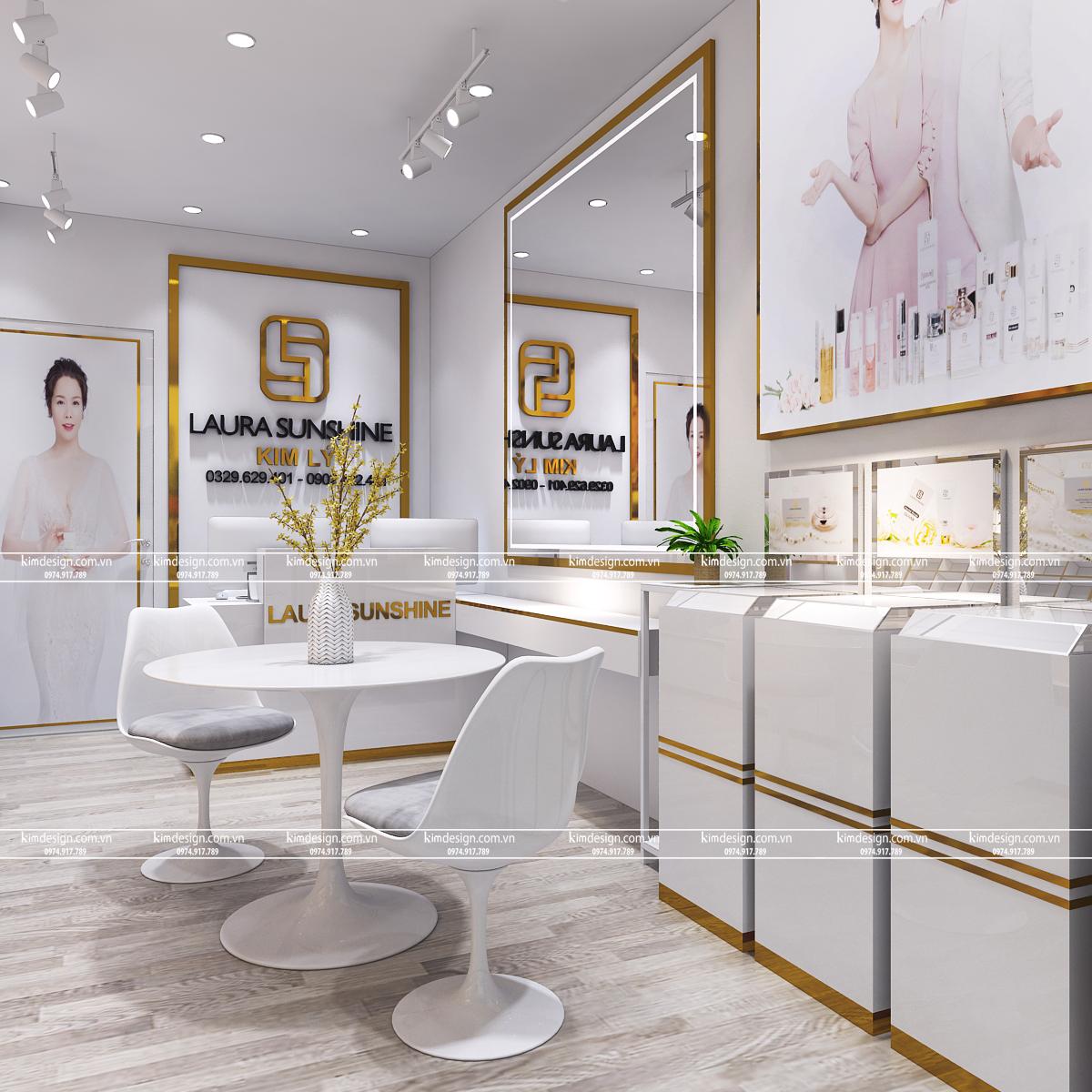 Thiết kế shop mỹ phẩm