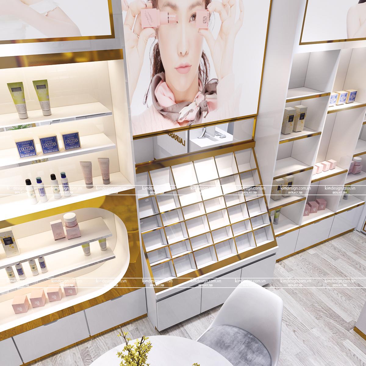 Thiết kế shop mỹ phẩm