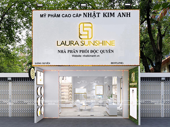 Thiết kế shop mỹ phẩm đẹp