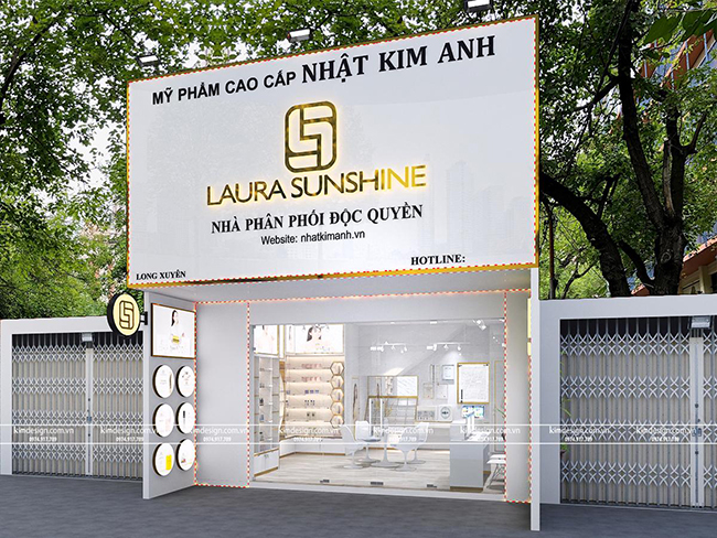 Thiết kế shop mỹ phẩm đẹp