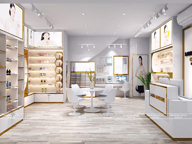 Thiết kế shop mỹ phẩm đẹp