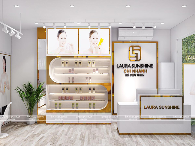 Thiết kế shop mỹ phẩm đẹp