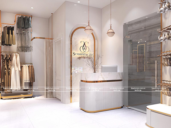 Thiết kế shop mỹ phẩm đẹp