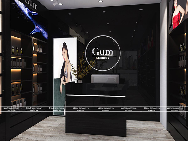 Thiết kế shop mỹ phảm đẹp