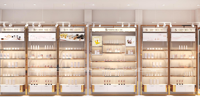Thiết kế shop mỹ phẩm đẹp
