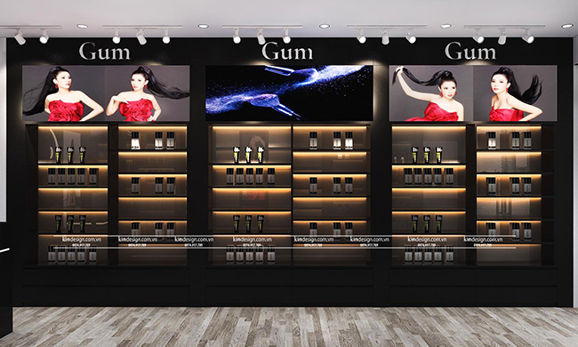 Thiết kế shop mỹ phẩm đẹp 