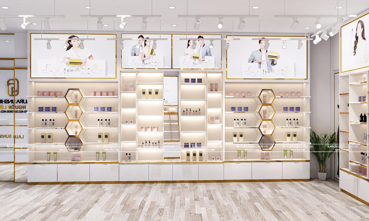 Thiết kế shop mỹ phẩm