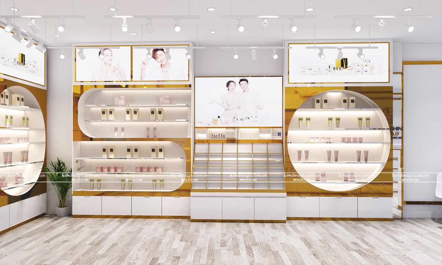 Thiết kế shop mỹ phẩm