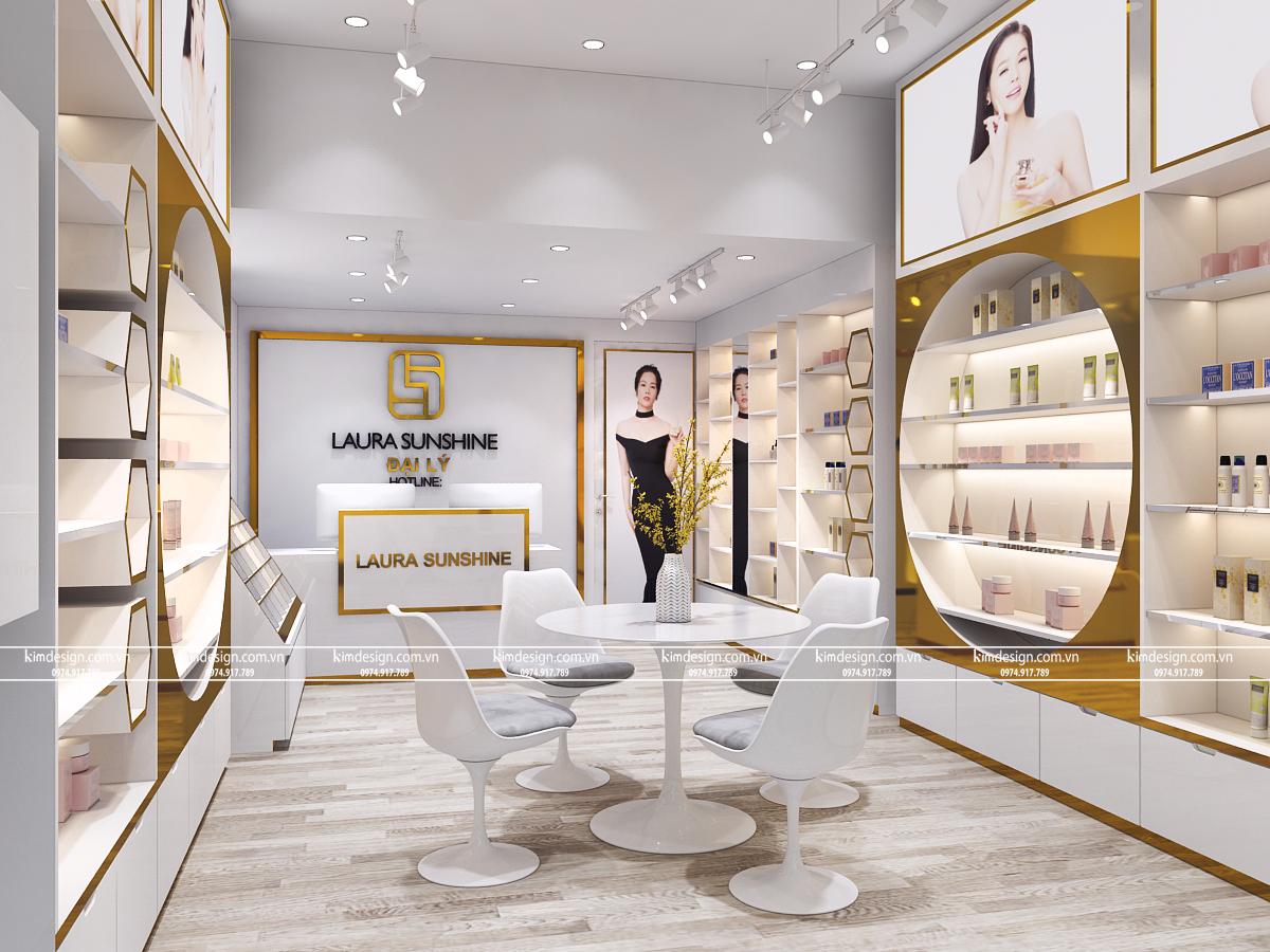 Thiết kế shop mỹ phẩm