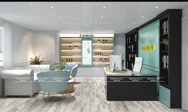 Thiết kế shop mỹ phẩm đẹp 