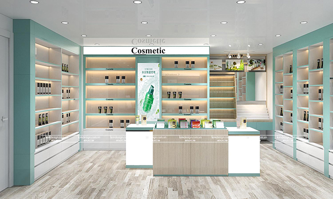 Thiết kế shop mỹ phẩm đẹp 