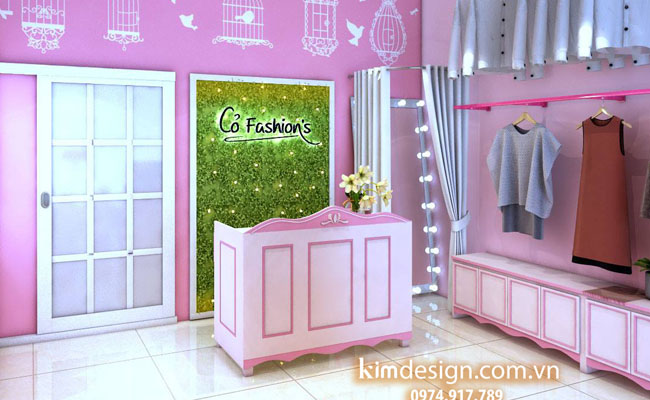 Thiết kế shop quần áo dễ thương