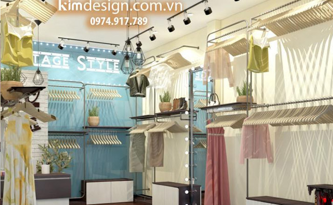 Thiết kế shop quần áo Vintage Thiết kế shop quần áo Vintage