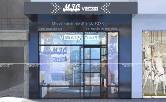 Thiết kế shop quần áo Vintage Thiết kế shop quần áo Vintage