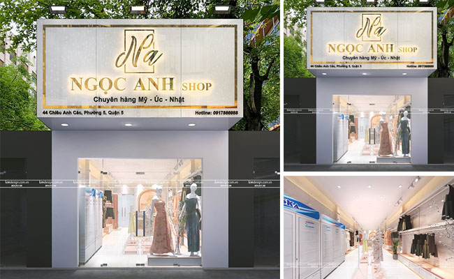 Thiết kế shop thời trang đơn giản Thiết kế shop thời trang đơn giản