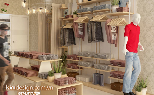 Thiết kế shop thời trang nam