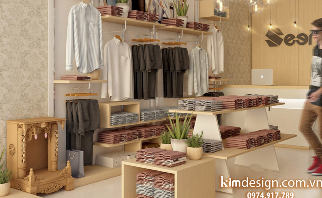 Thiết kế shop thời trang nam