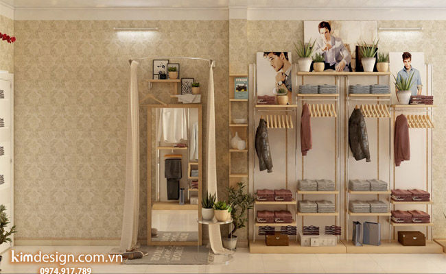 Thiết kế shop thời trang nam