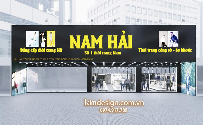 Thiết kế shop thời trang nam