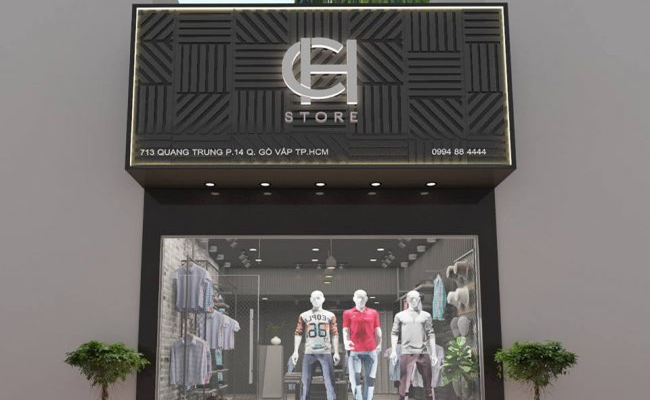 Thiết kế shop thời trang nhỏ