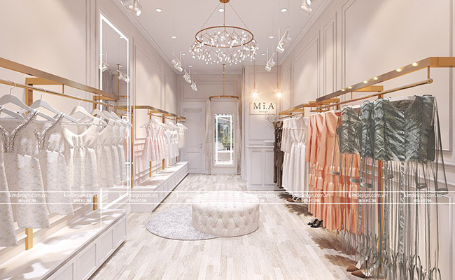 Thiết kế shop thời trang nữ nhỏ đẹp