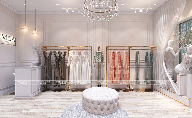 Thiết kế shop thời trang nữ nhỏ đẹp