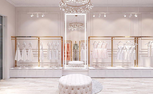 Thiết kế shop thời trang nữ nhỏ đẹp