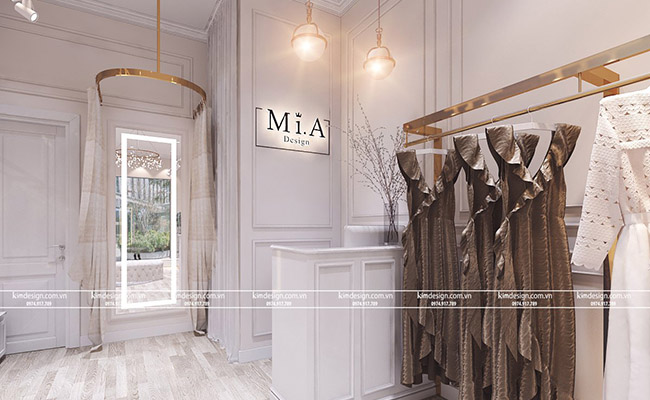 Thiết kế shop thời trang nữ nhỏ đẹp