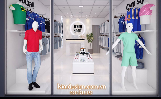 thiết kế shop thời trang thể thao thiết kế shop thời trang thể thao