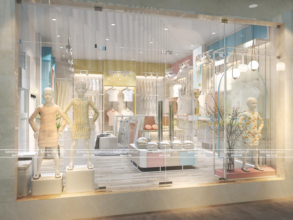 Thiết kế shop thời trang trẻ em