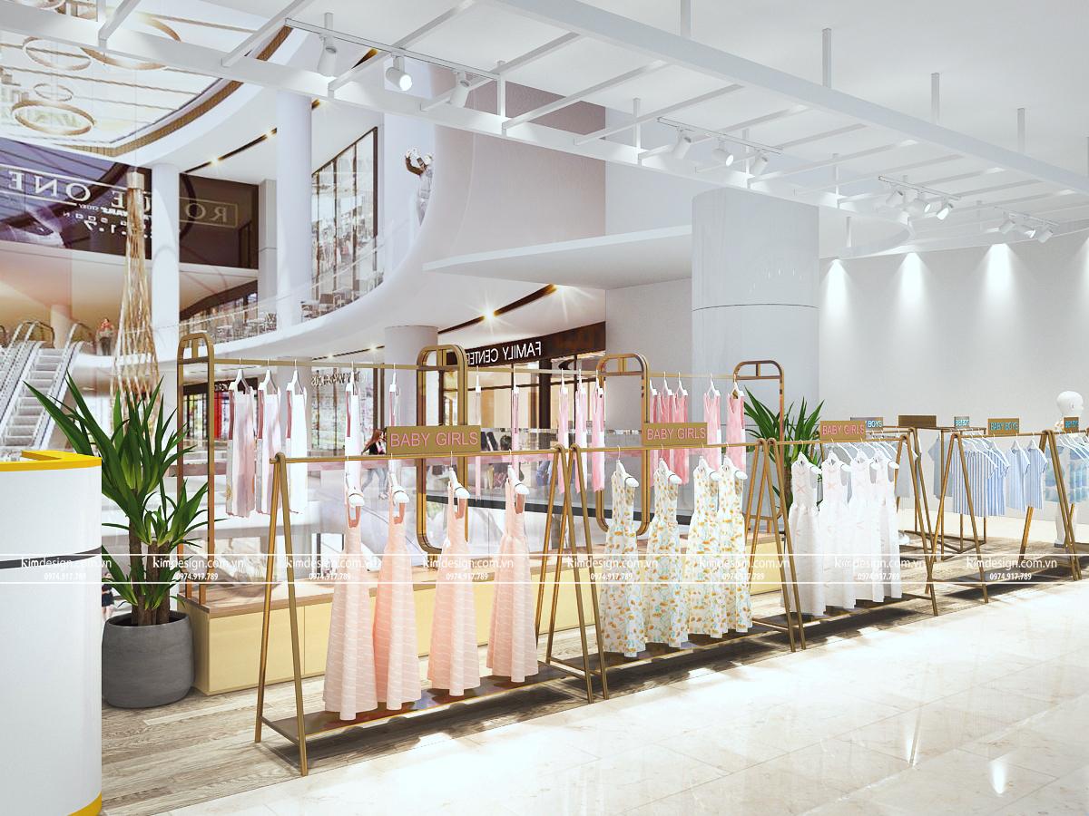 Thiết kế shop thời trang trẻ em đẹp