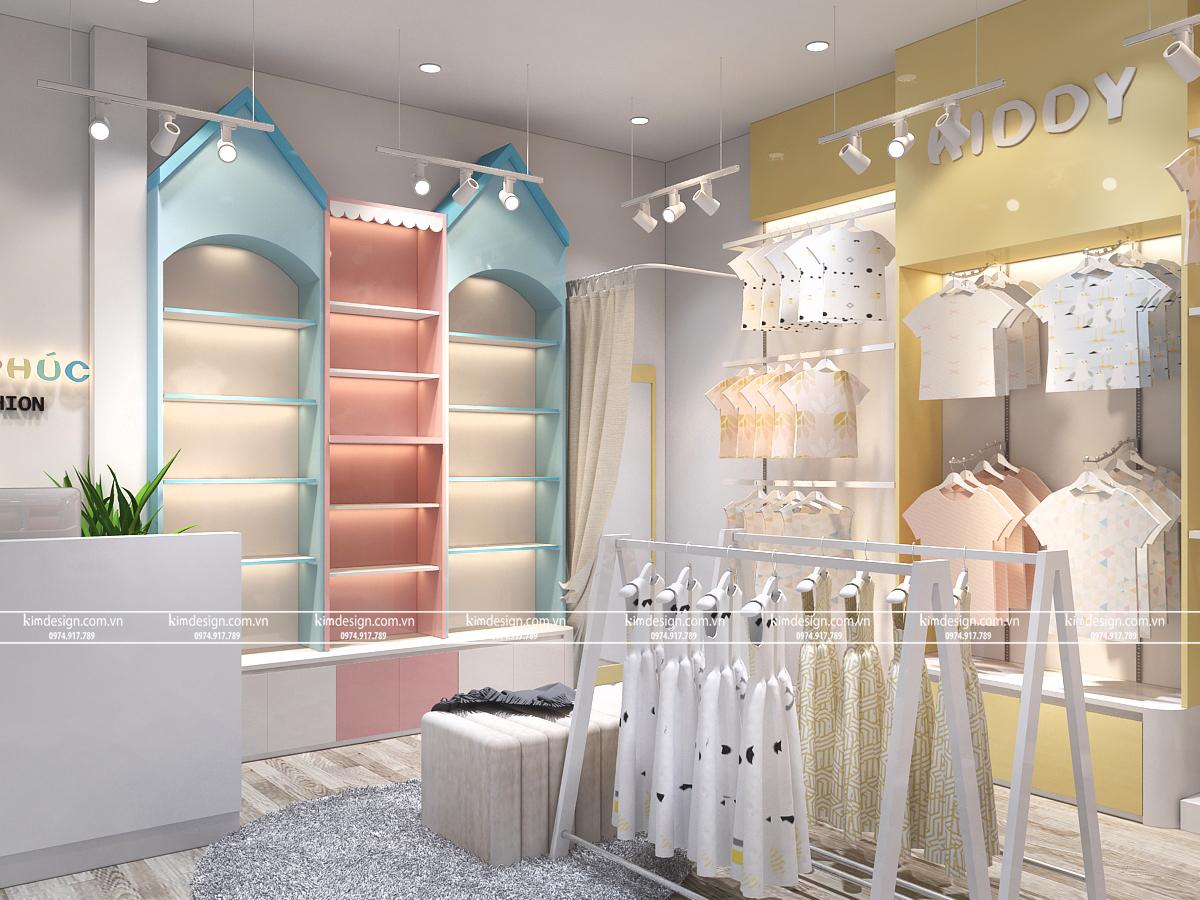 Thiết kế shop thời trang trẻ em