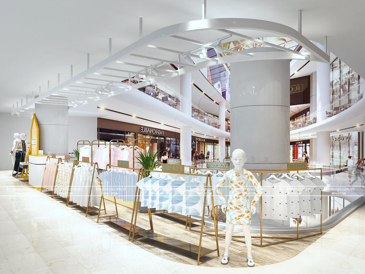 Thiết kế shop thời trang trẻ em đẹp