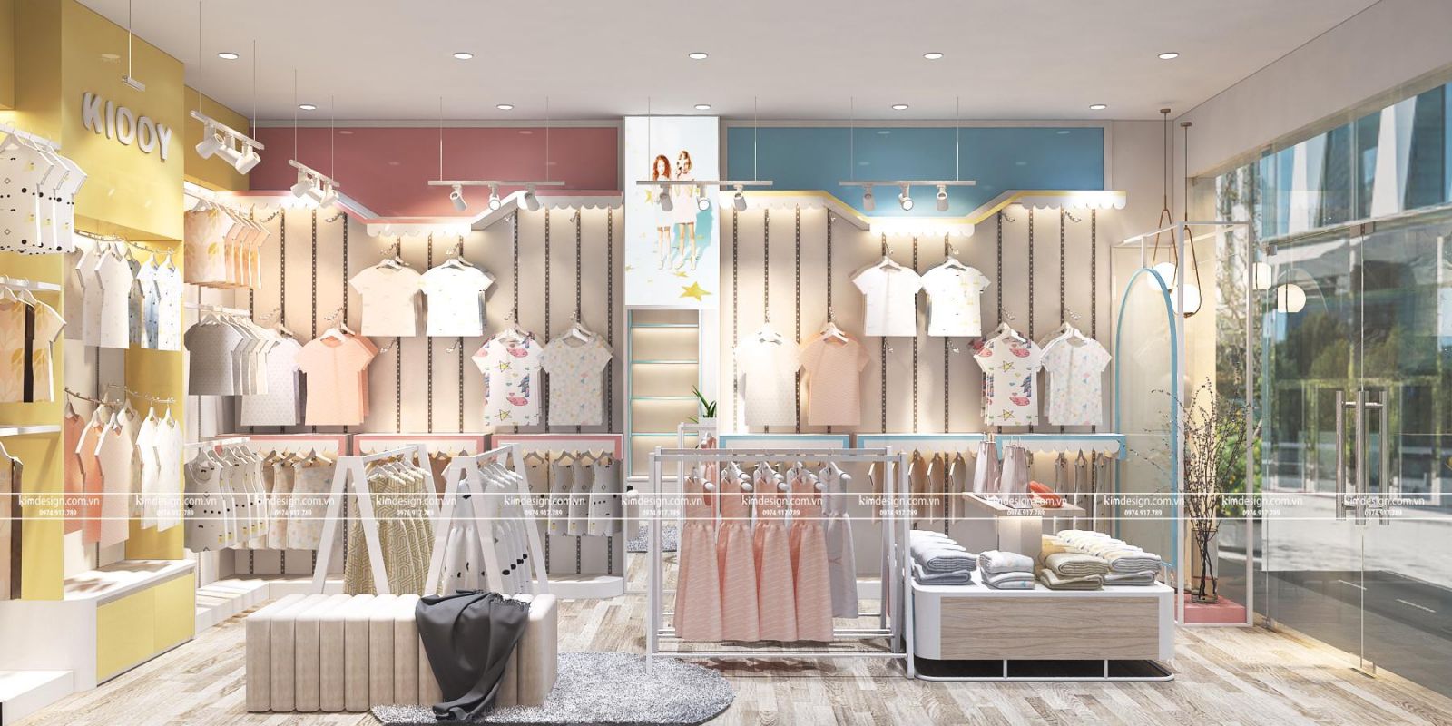 Thiết kế shop thời trang trẻ em